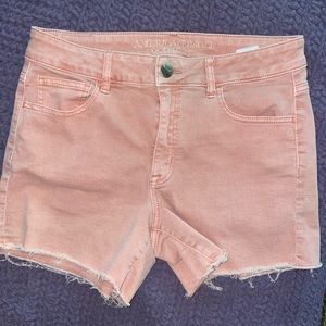 American Eagle high rise denim shorts
